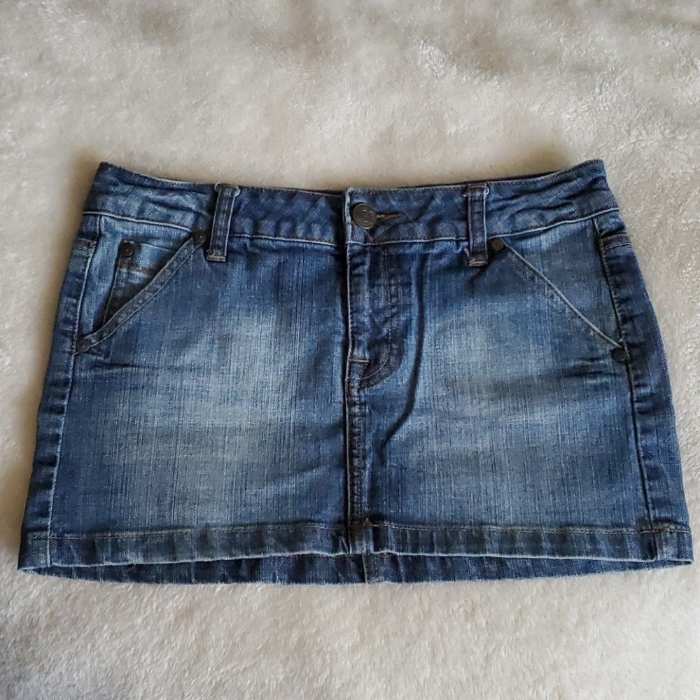 Miss Bisou Denim Mini Skirt